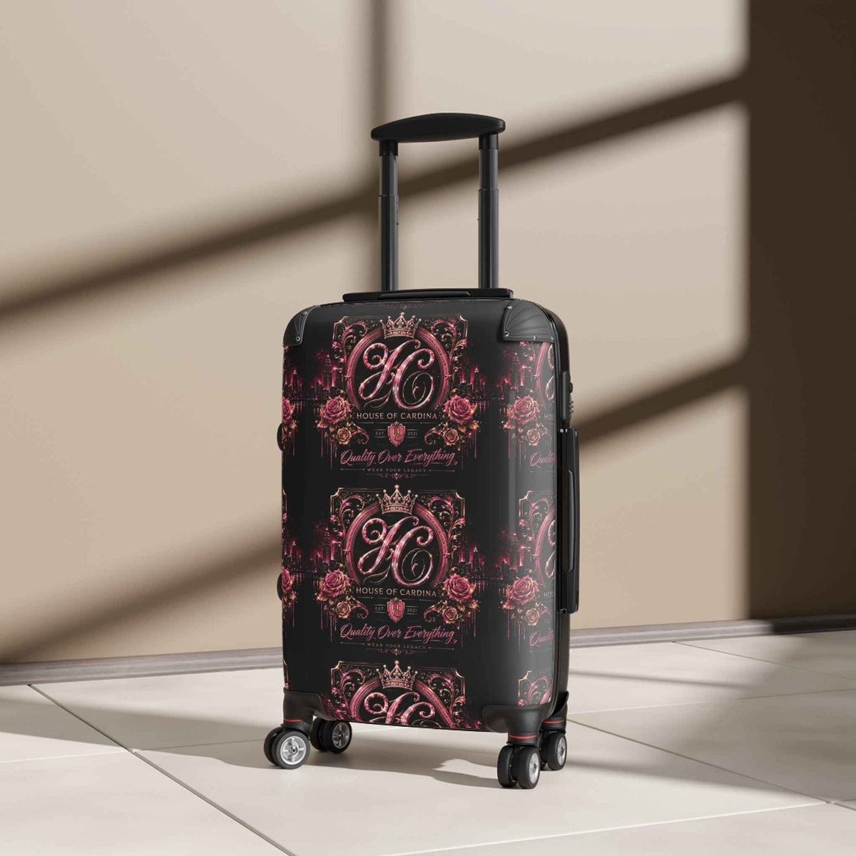 Rose Pattern Suitcase