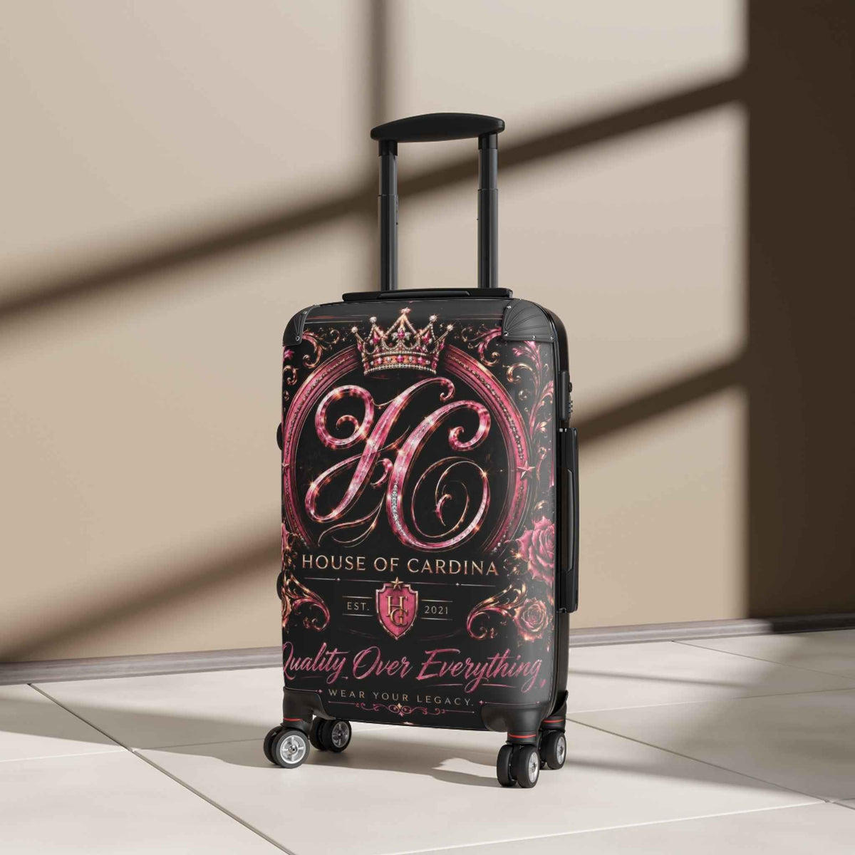 Pink Crown Suitcase