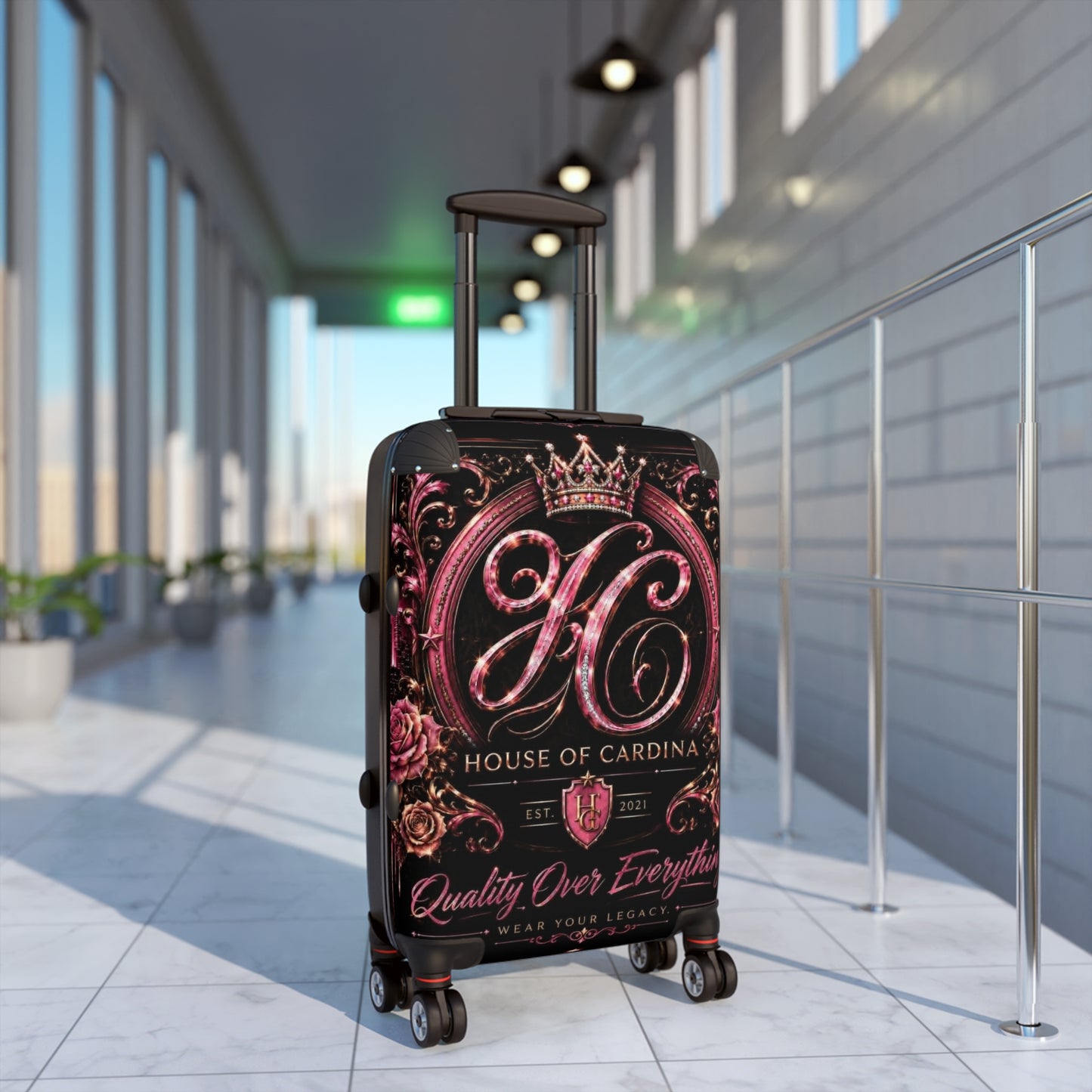 Pink Crown Suitcase