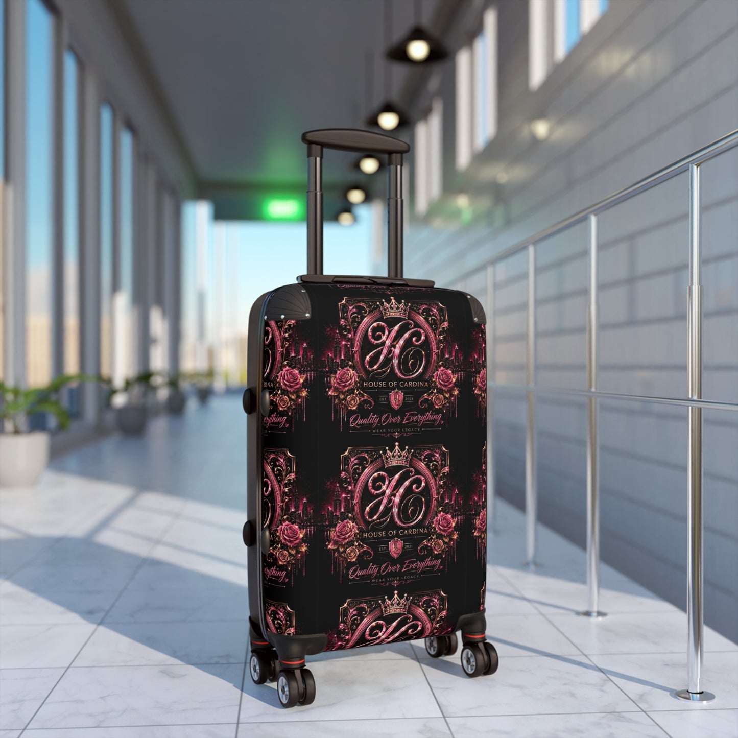 Rose Pattern Suitcase