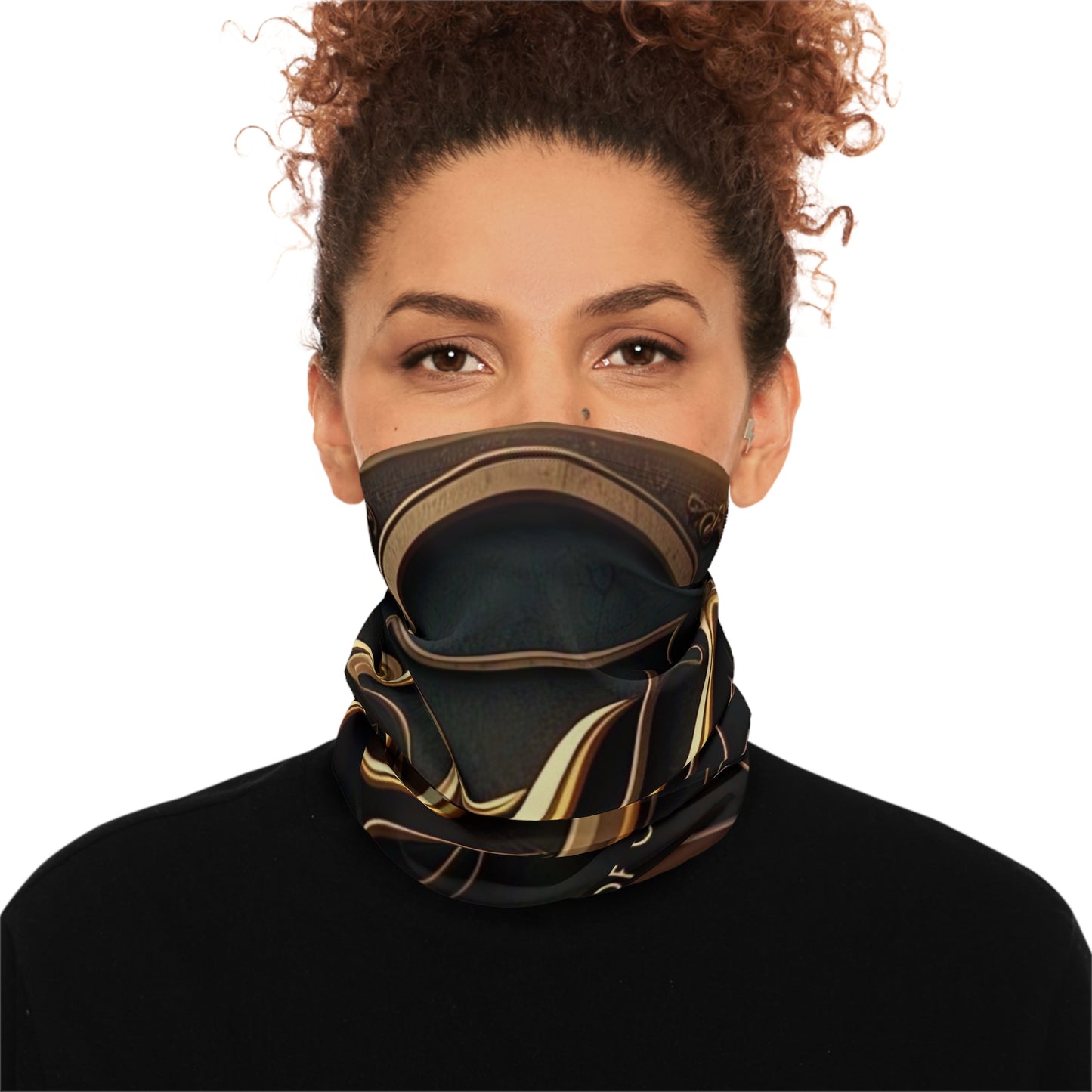 Winter Neck Gaiter With Drawstring