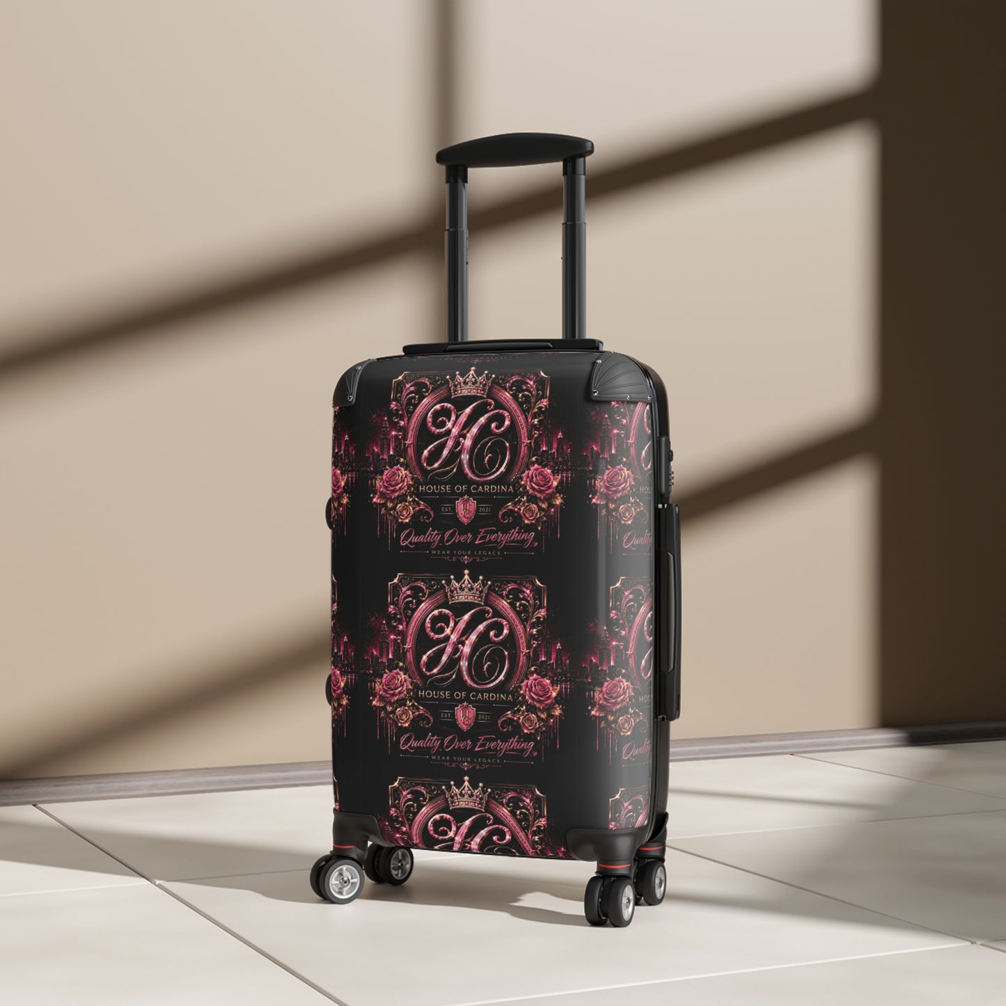 Rose Pattern Suitcase