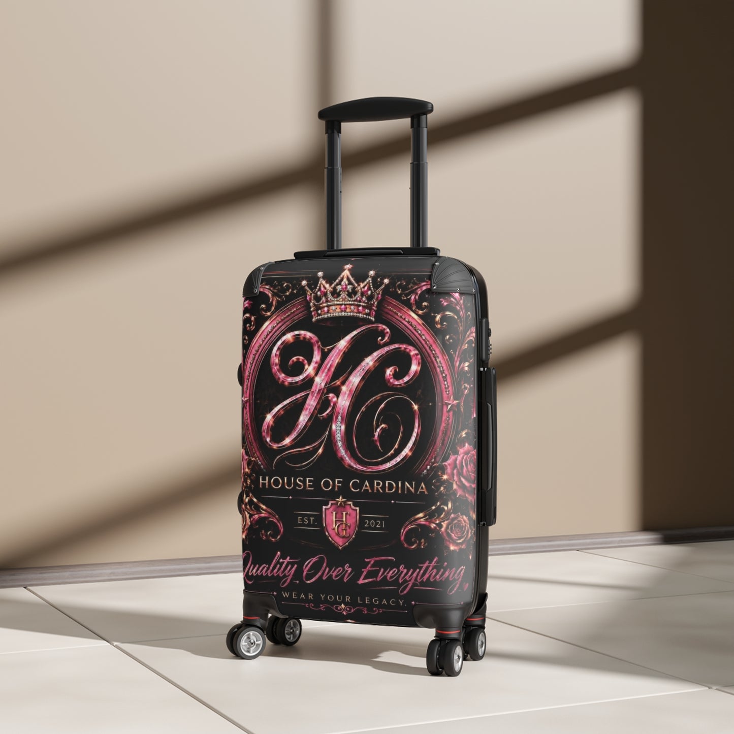 Pink Crown Suitcase